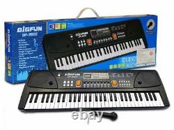 Musical Electronic Keyboard/ Piano with Microphone (61Keys) Ideal For Gifting