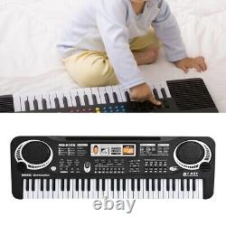 Musical Keyboard 61 Keys Adult Kid Electric Digital Piano Organ with Mic & Adapter