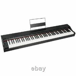 NEW 88 Key Music Electronic Keyboard Electric Digital Piano Black with Speakers