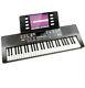 New Rockjam 61-key Keyboard Piano With Sheet Music Stand, Stickers & Lessons