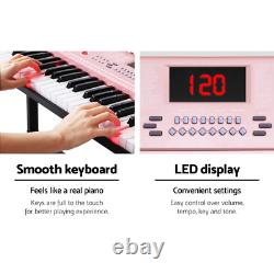 NNEDSZ 61 Key Lighted Electronic Piano Keyboard LED Electric Holder Music Stand