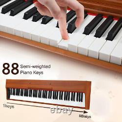 New 88 Keys Semi-Weighted Digital Piano Electronic Keyboard With Stand, 3 Pedals