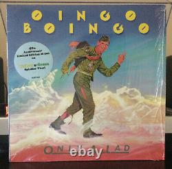 OINGO BOINGO Only A Lad VG++ YELLOW & GREEN SPLATTER VINYL 1/500 HYPE SHRINK