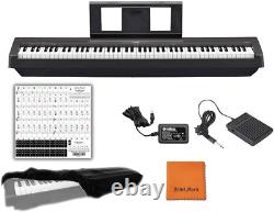 P45B Black 88 Weighted Keys Digital Piano Keyboard Bundle with Juliet Music Pian