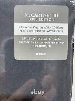 PAUL McCartney III LP BEATLES THIRD MAN PRESS LTD 3333 ED SPLATTER VINYL SEALED
