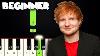 Perfect Ed Sheeran Beginner Piano Tutorial Sheet Music By Betacustic