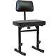 Piano Bench Adjustable Stool Music Keyboard Bench With Backrest Seat For Pi