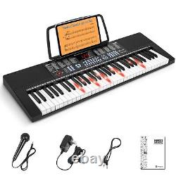 Piano Keyboard 61 Key, Learning Lighted Up Music Keyboard Piano For Kid Boy Gi