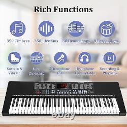 Piano Keyboard 61 Key, Learning Lighted Up Music Keyboard Piano For Kid Boy Gi