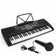 Piano Keyboard 61 Key Portable Electronic Keyboard Withled Screen, Microphone