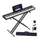 Piano Keyboard 88 Key With Stand, Touch Sensitivity, Full Size Semi-weighted