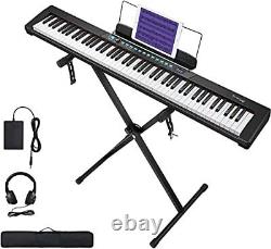 Piano Keyboard 88 Keys Keyboard Electronic Keyboard Piano with Semi Black