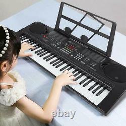 Piano Keyboard Digital Instrument with Music Stand Educational Toys Gifts
