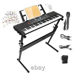 Piano Keyboard Electronic Piano Keyboard 61 Keys with Microphone Digital