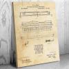 Piano Keyboard Patent Canvas Print Musician Gifts Piano Key Art Music Wall Art