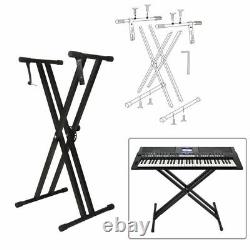Piano Keyboard Stand Universal Music Instrument Holder Rack Adjustable Accessory
