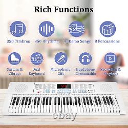 Piano Keyboard for Beginner, 61 Keys Piano Portable Music Keyboard Early Educati