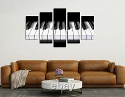 Piano Keys Keyboard Music 5 Pieces Canvas Poster Print Wall Art Picture Decor