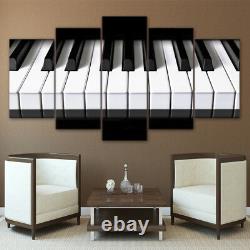 Piano Keys Keyboard Music 5 Pieces canvas Wall Art Picture Gift Home Decor