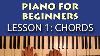 Piano Lessons For Beginners Part 1 Getting Started Learn Some Simple Chords