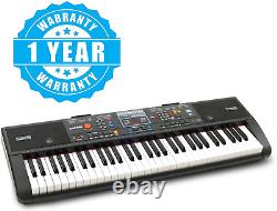 Plixio 61-Key Digital Electric Piano Keyboard & Sheet Music Stand Portable Ele