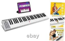 Portable Piano Keyboard 61 Key, Slim Electric Piano with Touch-response Full