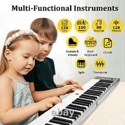 Portable Piano Keyboard 61 Key, Slim Electric Piano with Touch-response Full