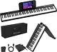 Portable Weighted 88-key Folding Electric Music Keyboard Digital Full Piano Size