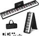 Portable Piano Keyboard, Half Weighted Folding Number Piano With 88 Keys(new)