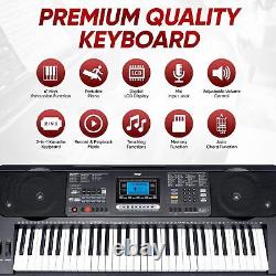Pyle Digital Musical Karaoke Portable Electronic Piano Keyboard Includes Water