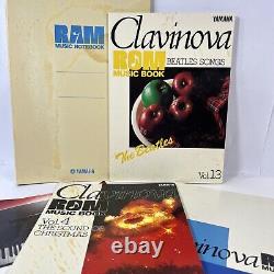 Rare Yamaha Clavinova ROM Music Book Lot 4 Beatles Christmas Notebook Truck