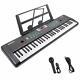 Renfox 61-key Electric Piano Keyboard With Music Stand & Microphone Portable For