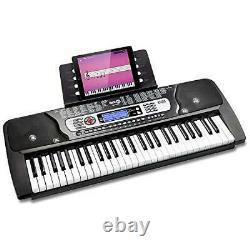 RockJam 54-Key Portable Electronic Keyboard with Interactive LCD Screen &