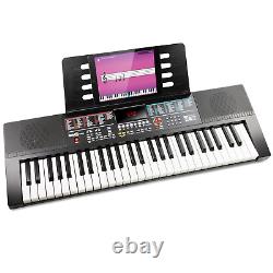 Rockjam 61-Key Electric Keyboard Piano Sheet Music Stand Note Stickers & Lessons
