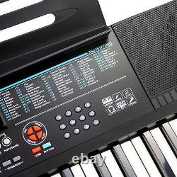 Rockjam 61-Key Keyboard Piano Kit with Keyboard Stand, Sheet Music Stand
