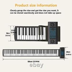 Roll Up Piano 88 key, Hand Roll Portable Piano for Beginner Kid with PS88B