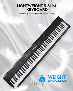 STRICH Digital Piano Keyboard with Stand Full Size Electric Keyboard with Semi