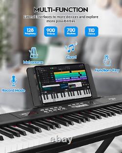 STRICH Digital Piano Keyboard with Stand Full Size Electric Keyboard with Semi