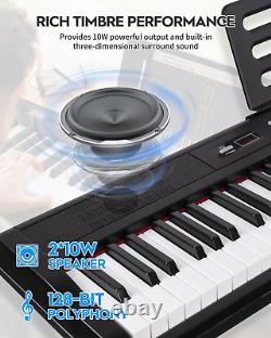 STRICH Digital Piano Keyboard with Stand Full Size Electric Keyboard with Semi