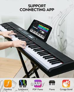 STRICH Digital Piano Keyboard with Stand Full Size Electric Keyboard with Semi