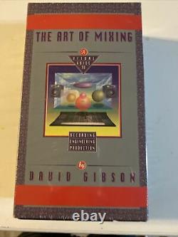Sealed New! THE ART OF MIXING (2 Video Tapes) by David Gibson 1999 Rare VHTF