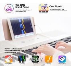 The ONE Smart Light Piano 61 keys backlit keys music tablet phone Black