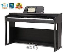 The ONE Smart Piano, Weighted 88-Key Digital Piano, Grand Graded Black TOP1