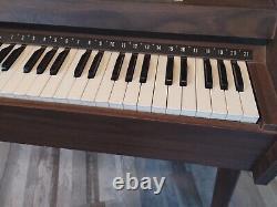 Vintage Organaire 1960s Electric Keyboard Piano Organ w Sheet Music Works Great