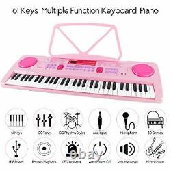 WOSTOO Electric Keyboard Piano for Kids-Portable 61 Key Electronic Musical Karao