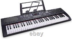 WOSTOO Piano Keyboard 61-Key Digital Electric Music- Portable Electronic Keyboar
