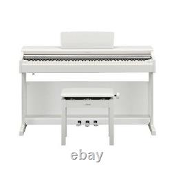 YAMAHA YDP-165WH ARIUS electronic piano White wood adjustable chair included