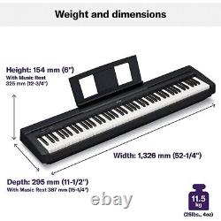 Yamaha P-45 88-Key Weighted-Action Digital Piano Black