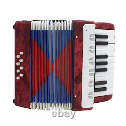1pc Piano Mini Accordéon Cadeau Clavier Pour Les Enfants Music Lover Player Red
