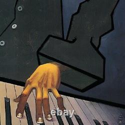 32wx24h Piano Man II Par Justin Bua Smoking Cigarette Keyboards Organ Canvas